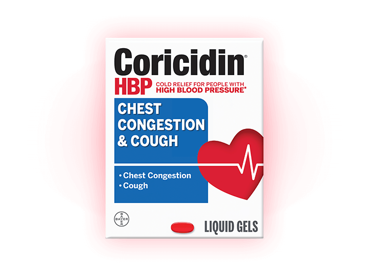 Coricidin HBP Chest Congestion & Cough Liquid Gels