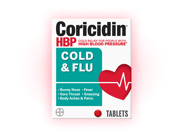 Coricidin HBP Cold & Flu Tablets